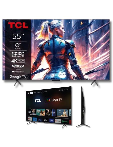 Telewizor TCL 55T8B 55" 4K UHD 144Hz QLED HDR10+ Smart TV HDMI 2.1 DVB-T2 - 1