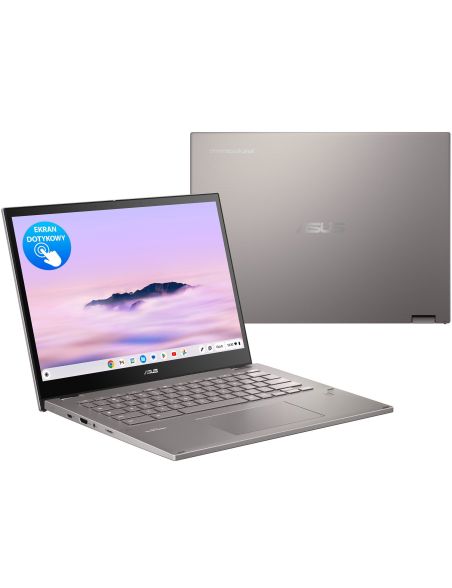 Laptop 2w1 Asus Chromebook Plus 14" 60Hz R3 7320C 8GB/256GB Chrome OS DOTYK - 1