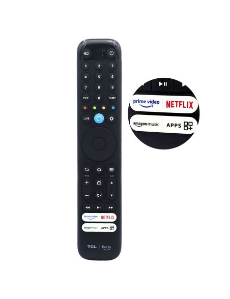 Pilot Oryginalny TCL RC833 CUB1 do Telewizora SMART TV Czarny - 1