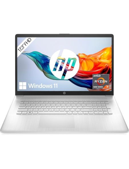 Laptop do Nauki i Pracy HP 17,3" R7 5700U 8GB/512GB SSD W11H USB-C USB-A - 1