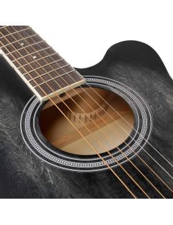 Gitara Akustyczna Winzz AF-H00LC-BK Dla Początkujących 40" 6 Strun - 3