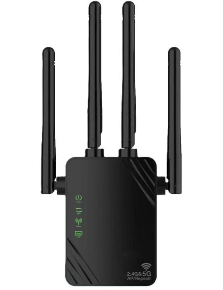Wzmacniacz Sygnału Wi-Fi Repeater VELOGK 1200Mbps Dual Band 2.4/5 GHz - 1