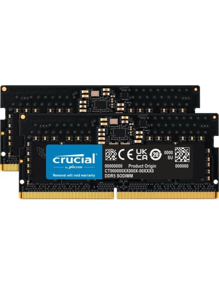 Pamięć RAM Crucial CT2K16G48C40S5 SODIMM DDR5 32GB (2x16GB) 4800 MHz CL40 - 1 Pamięć RAM Crucial CT2K16G48C40S5 SODIMM DDR5 32GB (2x16GB) 4800 MHz CL40 - 1
