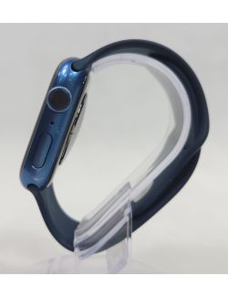 Apple Watch Series 7 GPS 45mm Smartwatch Zegarek Niebieski Abyss Blue Sport - 5