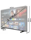 Telewizor Toshiba 65QF5D63DA 65" QLED 4K UHD HDR FireTV DVB-T2 BT Czarny - 3