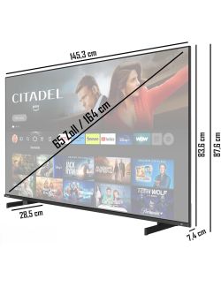 Telewizor Toshiba 65QF5D63DA 65" QLED 4K UHD HDR FireTV DVB-T2 BT Czarny - 3