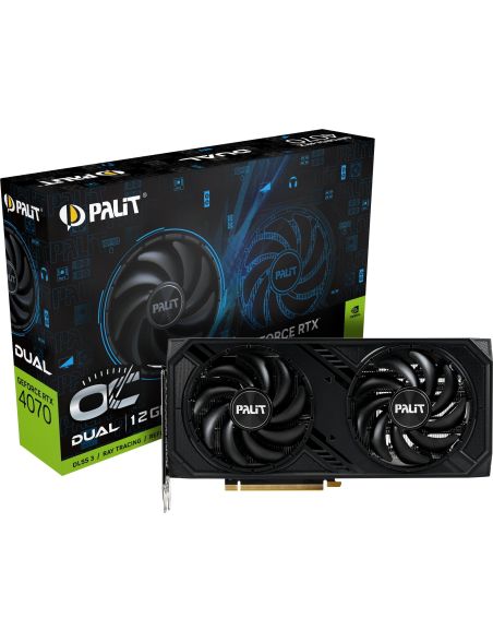 Karta Graficzna Palit GeForce RTX 4070 Dual OC 12GB GDDR6X DLSS 3.5 RT - 1 Karta Graficzna Palit GeForce RTX 4070 Dual OC 12GB GDDR6X DLSS 3.5 RT - 1