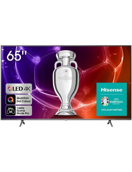 Telewizor Hisense 65E7KQ PRO 65" QLED 4K UHD 144 Hz HDMI 2.1 DVB-T2 Szary - 1 Telewizor Hisense 65E7KQ PRO 65" QLED 4K UHD 144 Hz HDMI 2.1 DVB-T2 Szary - 1