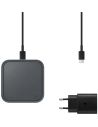 Ładowarka Indukcyjna SAMSUNG EP-P2400 15W Bezprzewodowa Qi Szara Przewód - 1