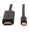 Kabel HDMI - Mini DisplayPort 1080p FULL HD Pozłacane Złącza Czarny 0.9M