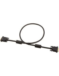 Kabel Przewód DVI-DVI 24+1 Adapter Pozłacane Czarny Do Monitora 0.9 M - 1