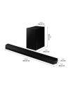 Soundbar Samsung HW-Q64B 340W Czarny 3.1-kanałowy Bluetooth USB - 2