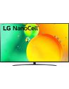 Telewizor LG 75NANO766QA 75" NanoCell 4K UHD HDR10  SmartTV DVB-T2 ThinQ AI