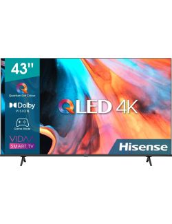 Telewizor Hisense 43E7HQ 43" QLED 4K UHD HDR Dolby Smart TV DVB-T2 Wi-Fi - 1
