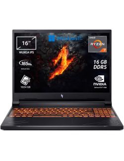 Laptop Acer Nitro V ANV16 16" WUXGA 165Hz R7 8845HS 16GB/1TB RTX 4060 W11H - 1