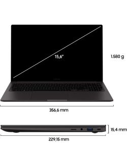Laptop Samsung Galaxy Book2 15,6" FHD i7-1255U 8GB/512GB W11H USB-C - 2