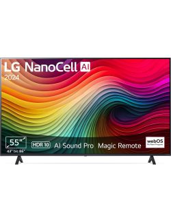 Telewizor LG 55NANO81T6A 55" NanoCell 60Hz 4K UHD AI Smart TV DVB-T2 MAGIC - 1
