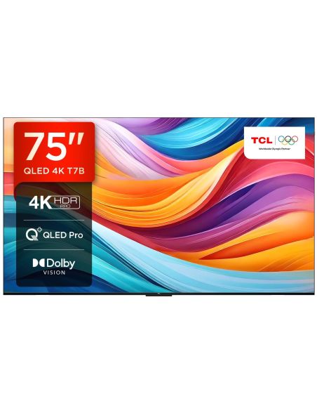 Telewizor TCL 75T7B 75" QLED Pro 4K HDR UHD Smart TV DVB-T2 Game Master 3.0 - 1 Telewizor TCL 75T7B 75" QLED Pro 4K HDR UHD Smart TV DVB-T2 Game Master 3.0 - 1