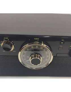 Gramofon 6w1 Victrola Empire VTA-270B Radio FM CD AUX Głośniki 3 Prędkości - 4