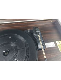 Gramofon 6w1 Victrola Empire VTA-270B Radio FM CD AUX Głośniki 3 Prędkości - 8