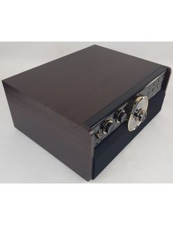 Gramofon 6w1 Victrola Empire VTA-270B Radio FM CD AUX Głośniki 3 Prędkości - 2