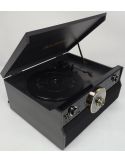 Gramofon 6w1 ROCKOLLA Vanguard 3 Prędkości Radio FM CD MP3 SD AUX RETRO - 5