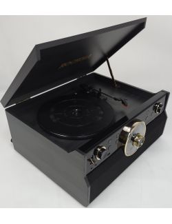 Gramofon 6w1 ROCKOLLA Vanguard 3 Prędkości Radio FM CD MP3 SD AUX RETRO - 5