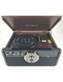 Gramofon 6w1 Victrola Empire VTA-270B Radio FM CD AUX Głośniki - 2