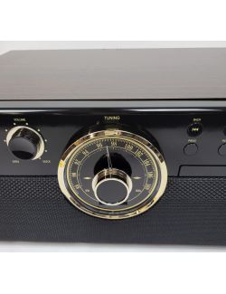 Gramofon 6w1 Victrola Empire VTA-270B Radio FM CD AUX Głośniki RETRO - 3