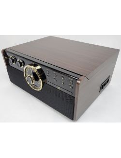 Gramofon 6w1 Victrola Empire VTA-270B Radio FM CD AUX Głośniki RETRO - 5