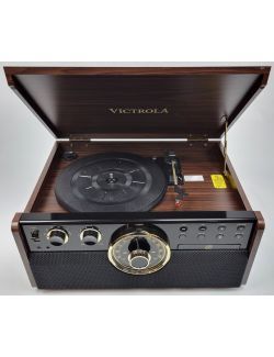 Gramofon 6w1 Victrola Empire VTA-270B Radio FM CD AUX Głośniki RETRO - 6