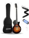 Gitara Elektryczna Donner DL-124S Sunburst H-H 6 Strun 6.35mm Jack Futerał - 1