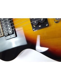 Gitara Elektryczna Donner DL-124S Sunburst H-H 6 Strun 6.35mm Jack Futerał - 5