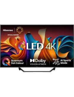 Telewizor Hisense 65A72NQ 65" QLED 4K UHD 60Hz Smart TV DVB-T2 HDMI 2.1 VRR - 1