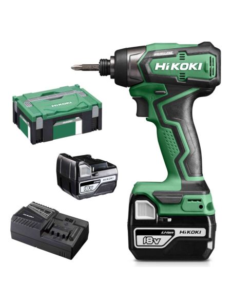 Zakrętarka Udarowa HiKOKI WH18DD 1/4" 18V 140Nm Dioda LED Bezszczotkowy - 1