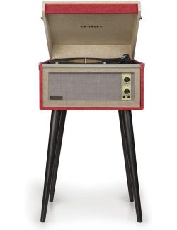 Gramofon Przenośny Crosley Bermuda CR6233D Red Vintage Bluetooth Stereo - 1