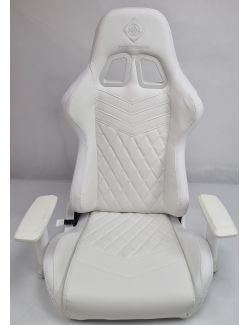 Fotel Gamingowy Deltaco WCH90 RGB Biały Skóra Ekologiczna Regulowany - 2