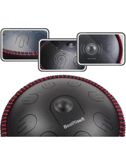 Bęben Językowy Handpan BeatRise Drum D Minor 9 Dźwięków 14" ZESTAW - 2